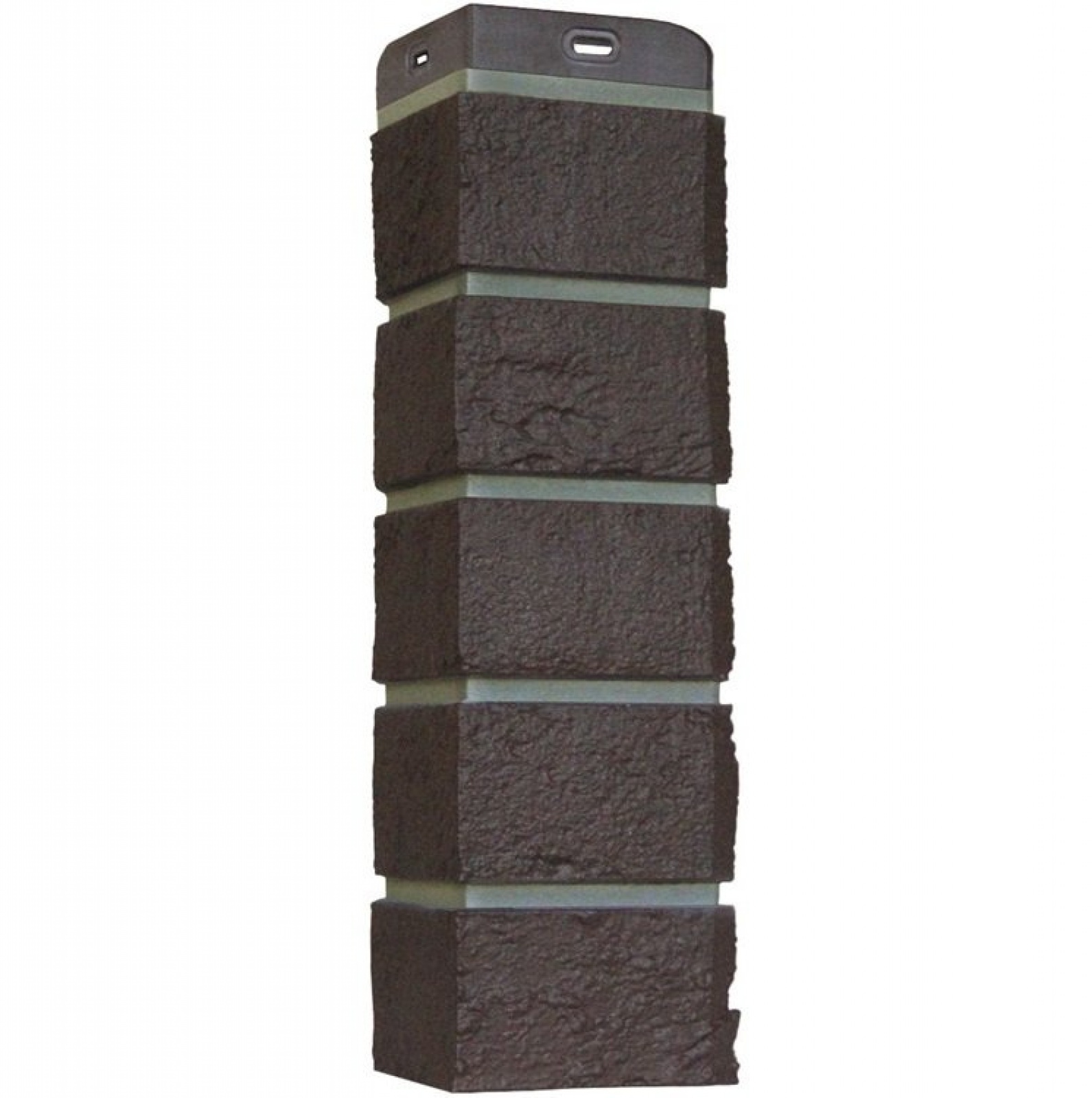 Угол Grand Line Состаренный кирпич Design Шоколадный