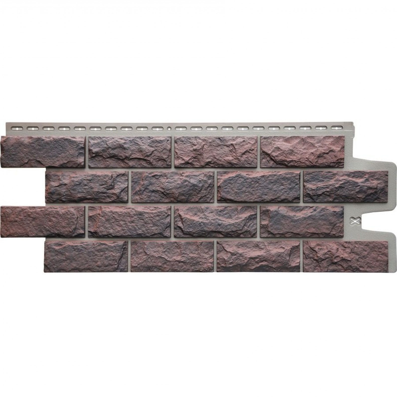 Фасадная панель Grand Line Колотый камень Design Plus Кофе