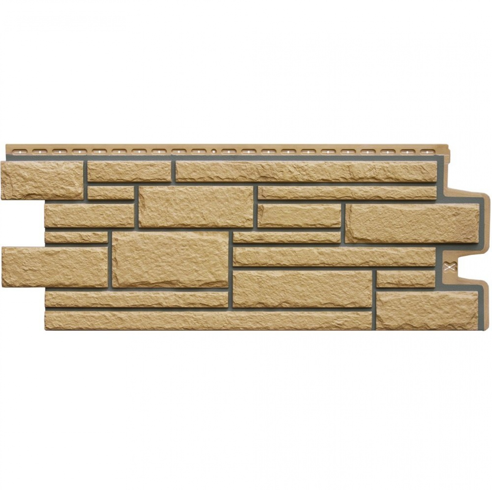 Фасадная панель Grand Line Камелот Design Песочный RAL 7006