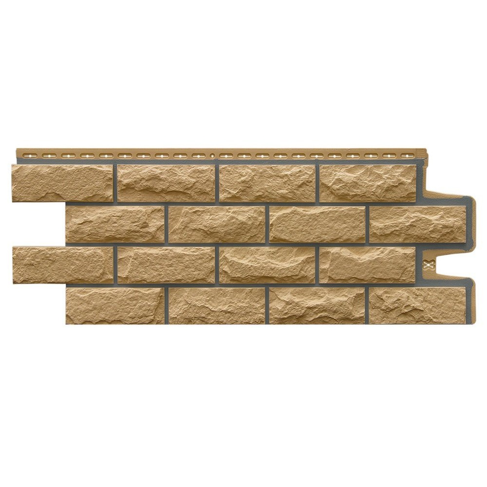 Фасадная панель Grand Line Колотый камень Design Песочный