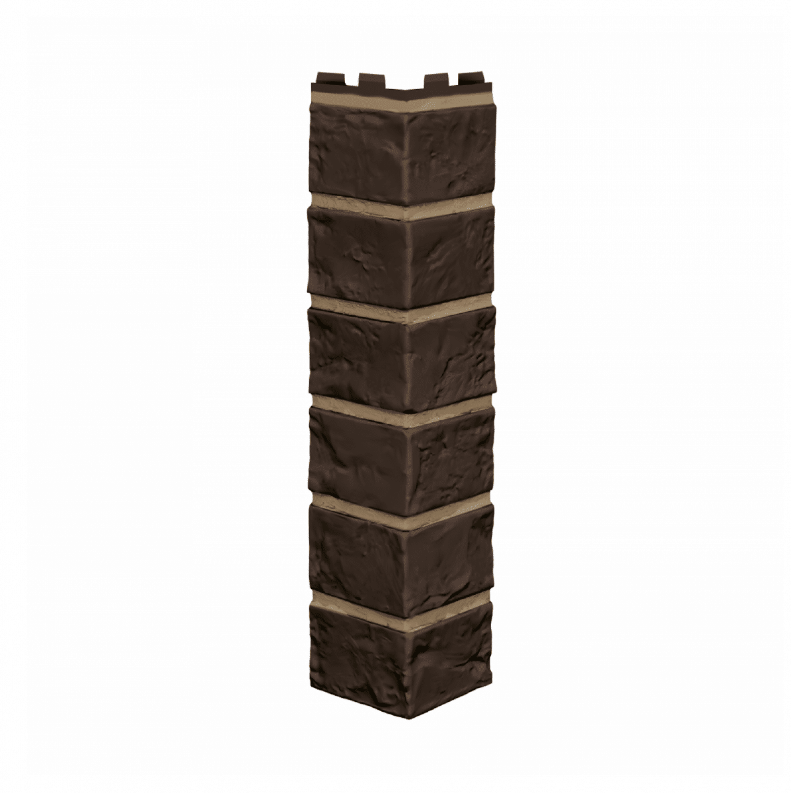 Угол для фасадных панелей Технониколь Оптима Кирпич Темно-коричневый