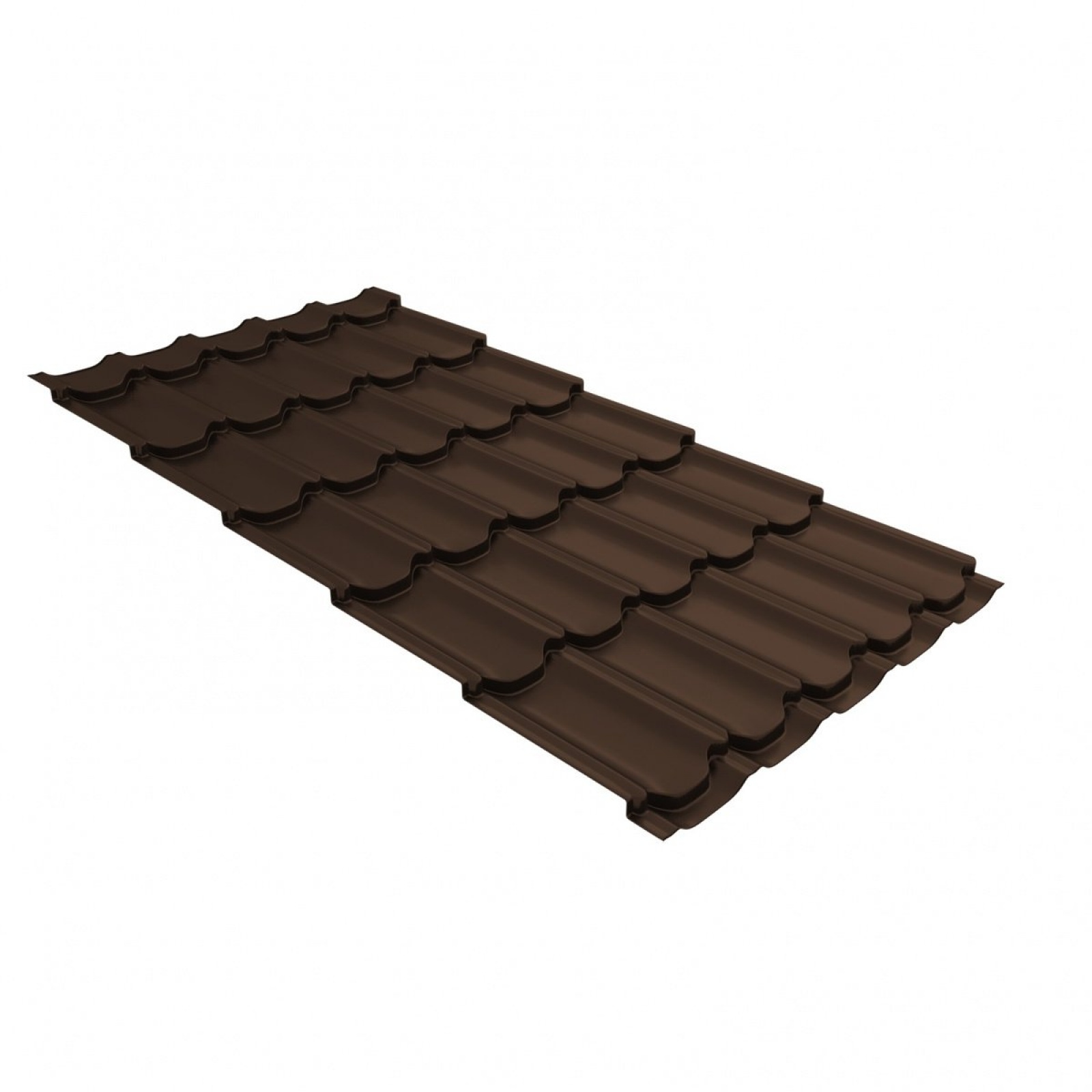 Металлочерепица квинта плюс 0,5 Velur X RAL 8017 шоколад