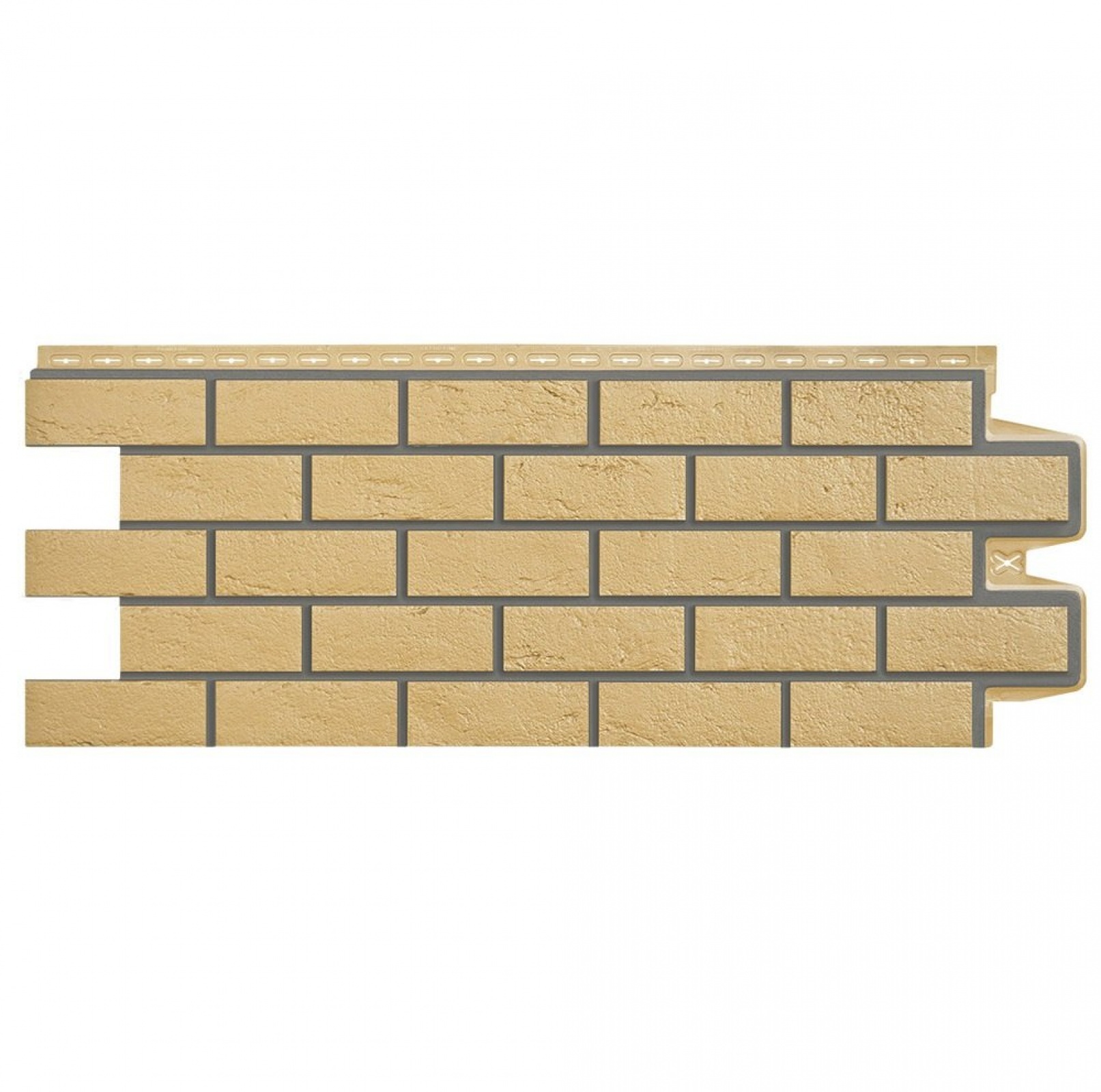 Фасадная панель Grand Line Состаренный кирпич Design Песочный