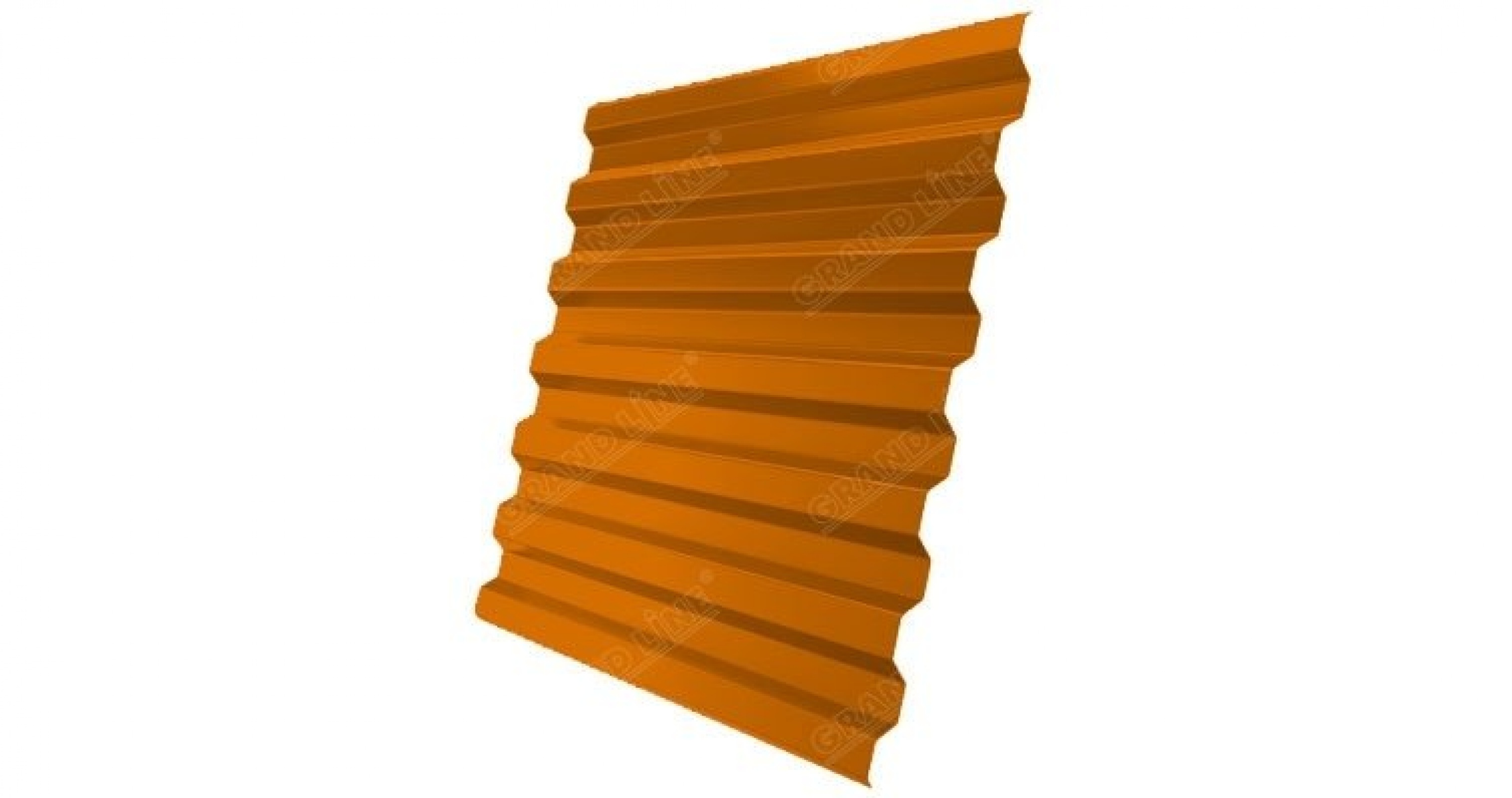 Профнастил C21R 0,45 PE RAL 2004 оранжевый
