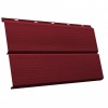 Металлический сайдинг ЭкоБрус 3D 0,345 Grand Line 0,5 Satin Matt с пленкой RAL 3005 красное вино