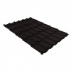 Металлочерепица классик 0,5 Satin Matt TX RAL 9005 черный