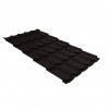 Металлочерепица квинта плюс 0,5 Satin RAL 9005 черный
