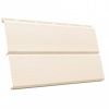 Металлический сайдинг ЭкоБрус 3D 0,345 Grand Line 0,5 Satin с пленкой RAL 1015 светлая слоновая кость