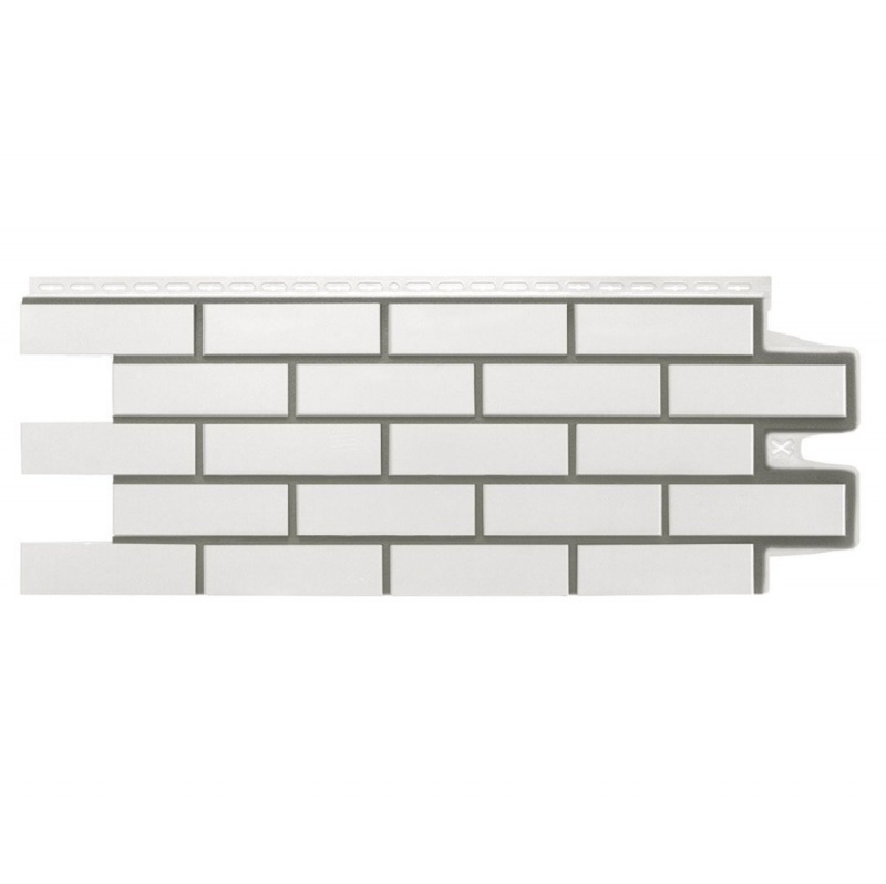 Фасадная панель Grand Line Клинкерный кирпич Design Молочный