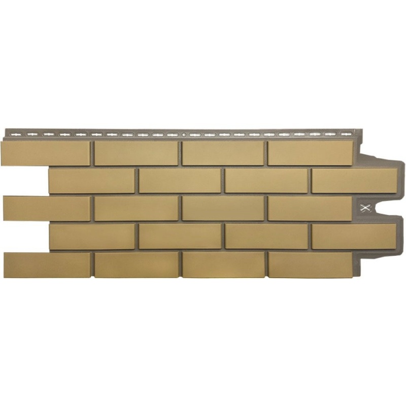 Фасадная панель Grand Line Клинкерный кирпич Design Plus Солома