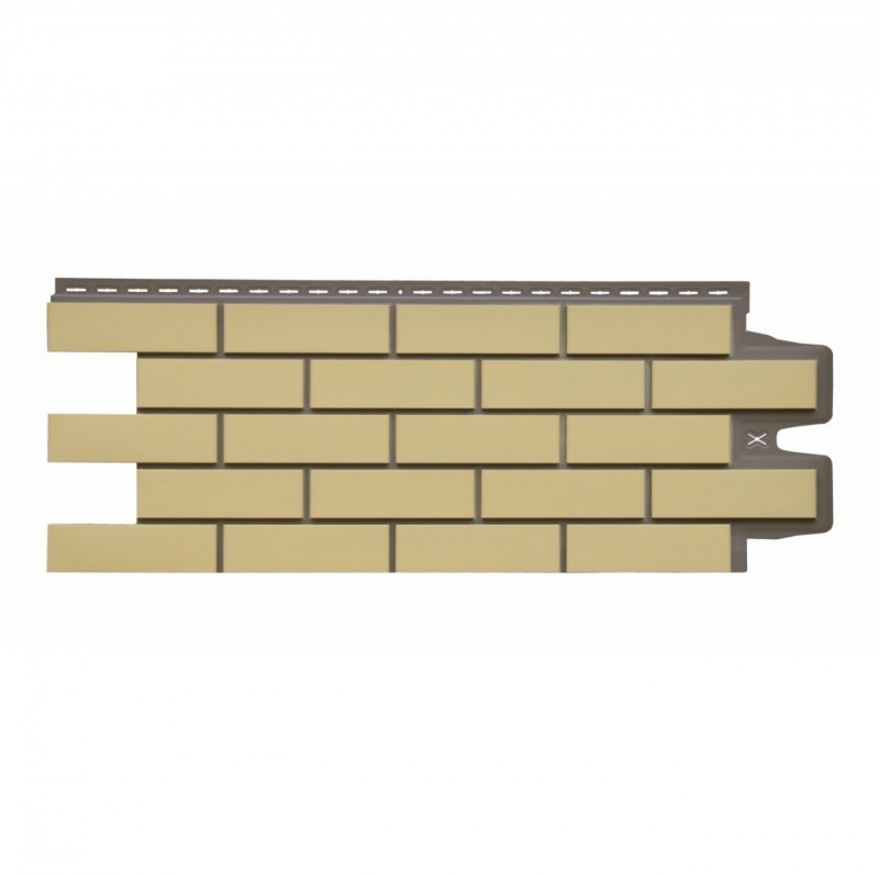 Фасадная панель Grand Line Клинкерный кирпич Design Plus Ваниль