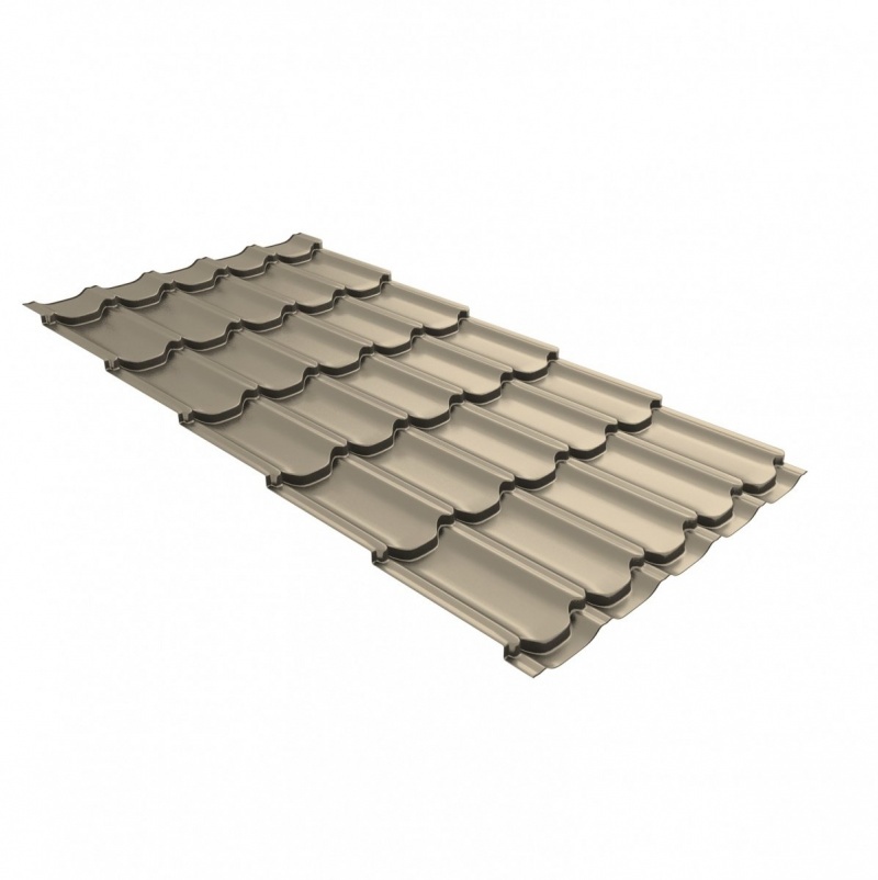 Металлочерепица квинта плюс 0,5 Satin RAL 1015 светлая слоновая кость