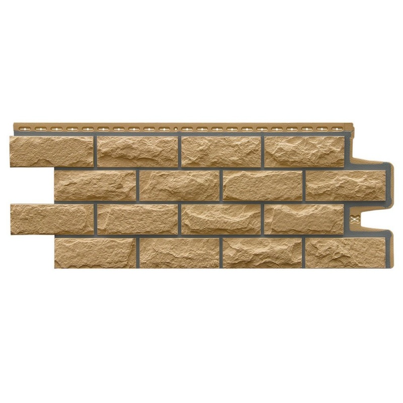 Фасадная панель Grand Line Колотый камень Design Песочный