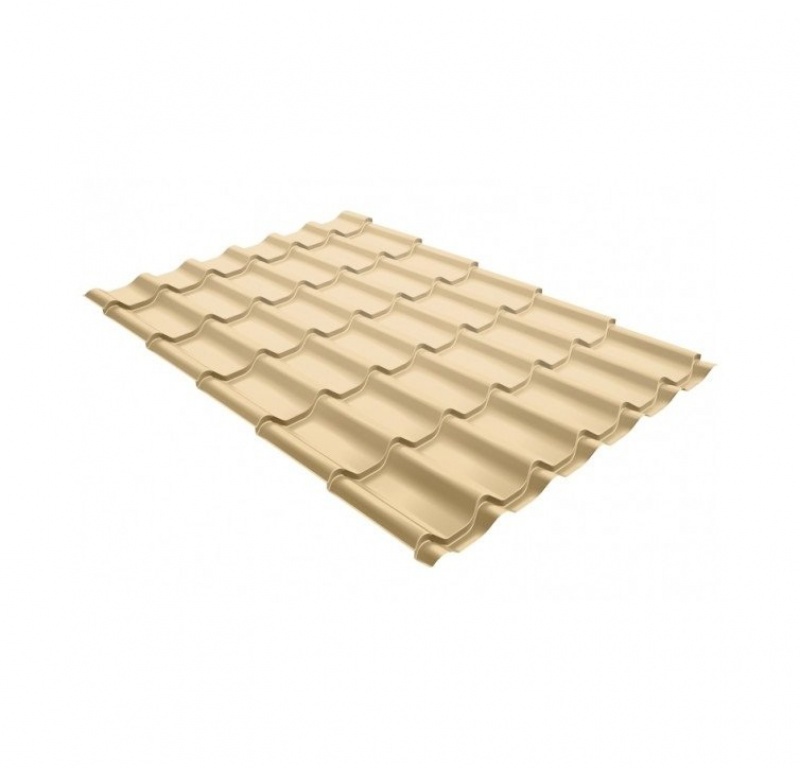 Металлочерепица классик 0,5 Satin RAL 1015 светлая слоновая кость