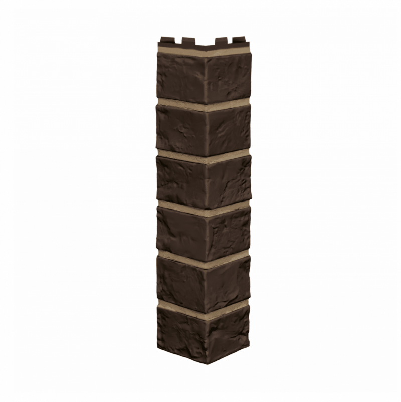 Угол для фасадных панелей Технониколь Оптима Кирпич Темно-коричневый