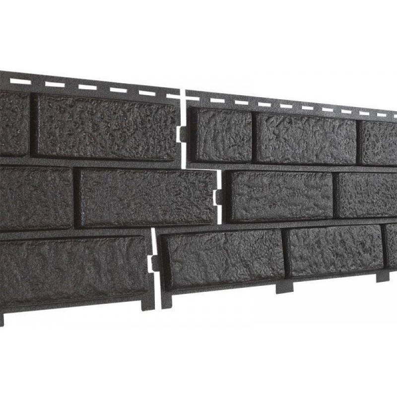 Фасадная панель Ю-Пласт Стоун хаус Кирпич (Коричневый)