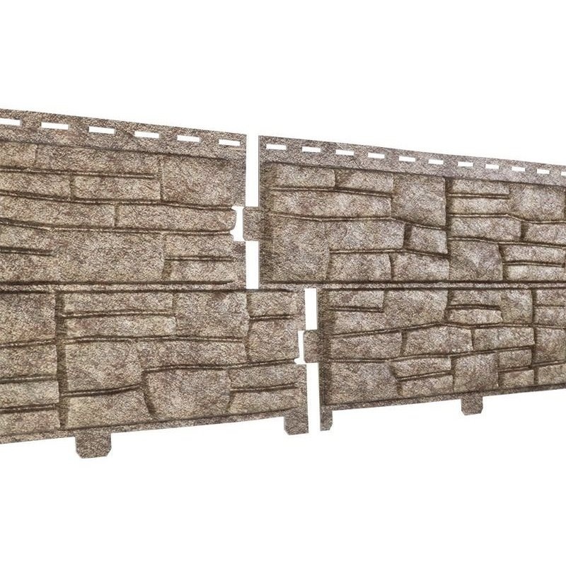 Фасадная панель Ю-Пласт Стоун хаус Сланец (Бурый)