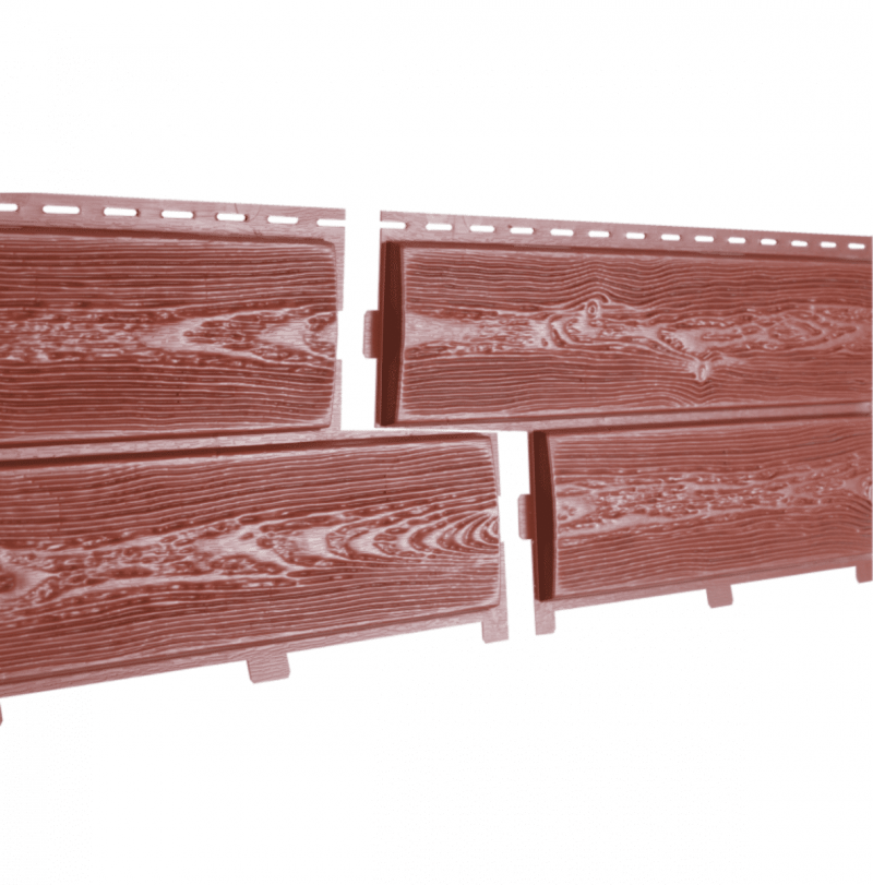 Фасадная панель Ю-Пласт Хокла Color Брусника